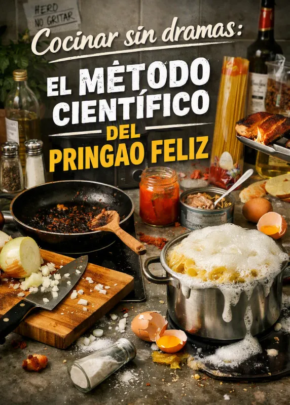“Cocinar sin dramas: el método científico del pringao feliz”